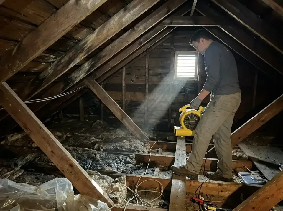 attic-water-damage-drying-proc-007 — frequently asked questions, Emergency Water Extraction & 24/7 Flood Response in Rigby,…